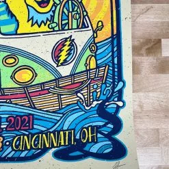 Gregg Gordon Gig Posters Dead & Company - 2021 Gigart Poster Cincinnati, OH Riverbend 12 Gregg Gordon Gig Posters Dead & Company - 2021 Gigart Poster Cincinnati, OH Riverbend