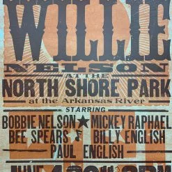 Willie Nelson - 2011 Hatch Show Print 6/4 Poster North Little Rock, Arkansas Gig Posters
