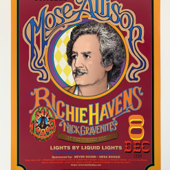 Gig Posters FD/ID 3 Mose Allison - 1995 Gilbert V. Johnson Poster Maritime Hall San Fran 1st