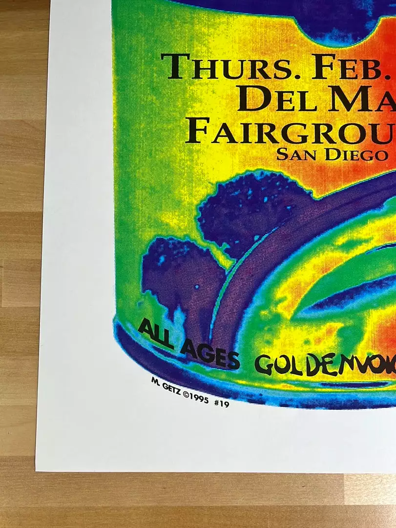 Megadeth - 1995 Matt Getz Poster San Diego, CA Del Mar Gig Posters 8 Megadeth - 1995 Matt Getz Poster San Diego, CA Del Mar Gig Posters