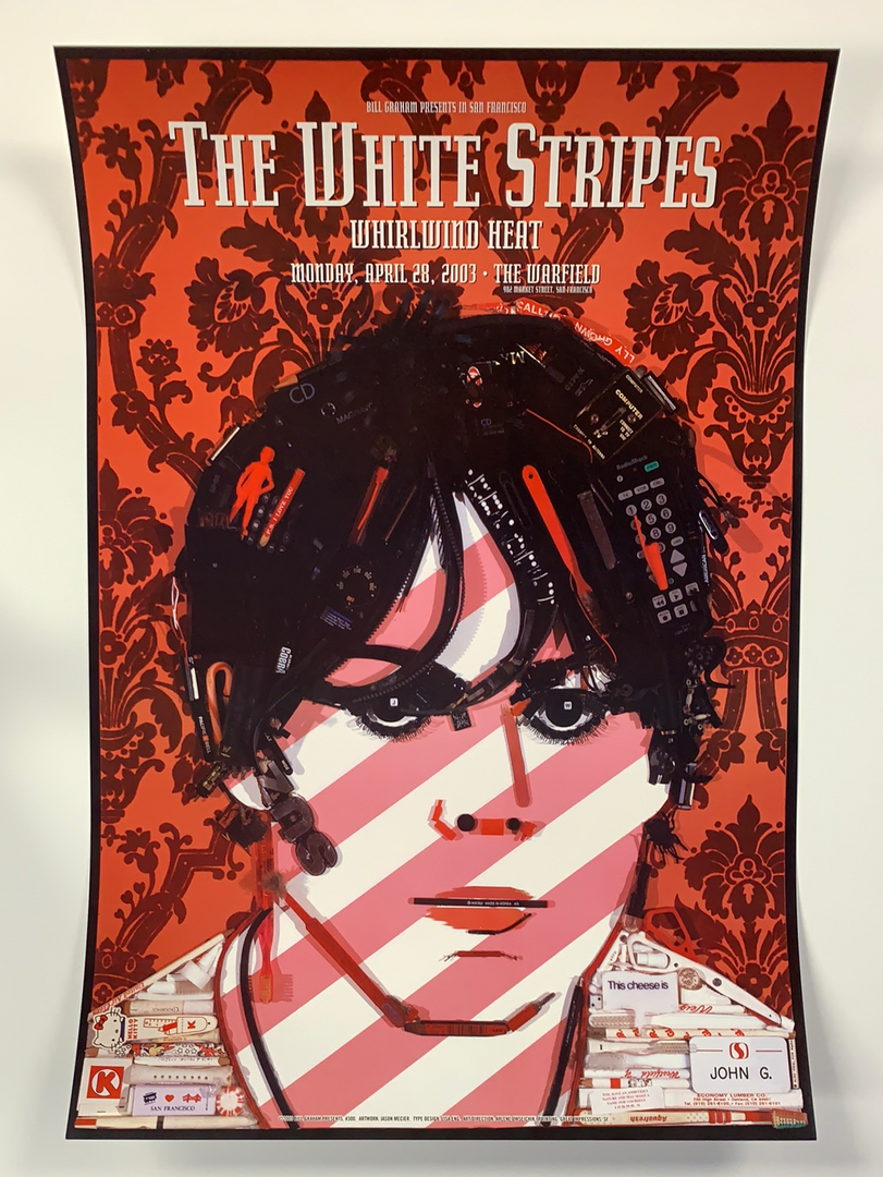 Gig Posters The White Stripes - 2003 4/28 Poster Jason Mecier Warfield Theatre San Fran 1st 4 Gig Posters The White Stripes - 2003 4/28 Poster Jason Mecier Warfield Theatre San Fran 1st