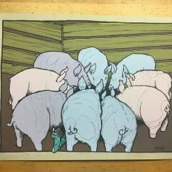 Art Prints Mr Wu's Pigs - 2010 Jay Ryan Poster Pig Print 12 Art Prints Mr Wu's Pigs - 2010 Jay Ryan Poster Pig Print