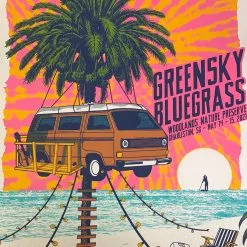 Gig Posters Greensky Bluegrass - 2021 Status Serigraph Poster Charleston, SC