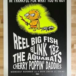 TAZ Blink 182 Reel Big Fish - 1997 T.A.Z. Poster Irvine, CA Bren Center