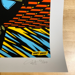 Ames Brothers Pearl Jam - 2018 Ames Design Poster S/N Lisbon, PRT Passeio Maritimo De Alges Gig Posters