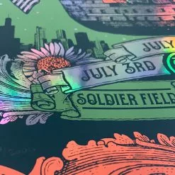 Fare Thee Well - 2015 Status Serigraph Grateful Dead Poster Chicago, IL FOIL