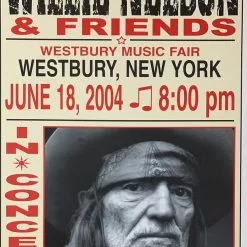 Willie Nelson - 2004 Franks Brothers 6/17 Poster Westbury, NY