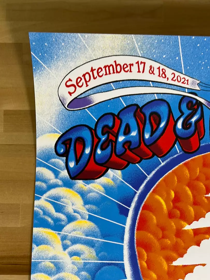 Dead & Company - 2021 James Flames Poster Chicago, IL Wrigley Field 5 Dead & Company - 2021 James Flames Poster Chicago, IL Wrigley Field