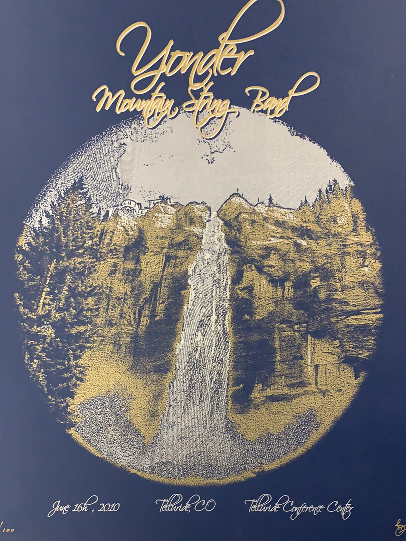 Colorado Yonder Mountain String Band - 2010 Brian Langeliers Poster Telluride, CO 3 Colorado Yonder Mountain String Band - 2010 Brian Langeliers Poster Telluride, CO