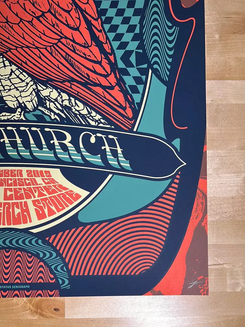 Eric Church - 2019 Status Serigraph Poster San Francisco, CA 2 Gig Posters 7 Eric Church - 2019 Status Serigraph Poster San Francisco, CA 2 Gig Posters