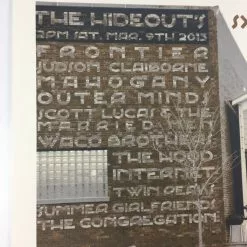 SXSW Send Off Party - 2013 Dan MacAdam Crosshair Poster Chicago, IL The Hideout