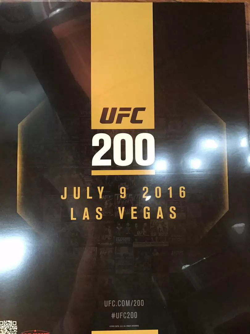 Sold Out Posters UFC 200 Poster Las Vegas Nevada 7/9/2016 3 Sold Out Posters UFC 200 Poster Las Vegas Nevada 7/9/2016