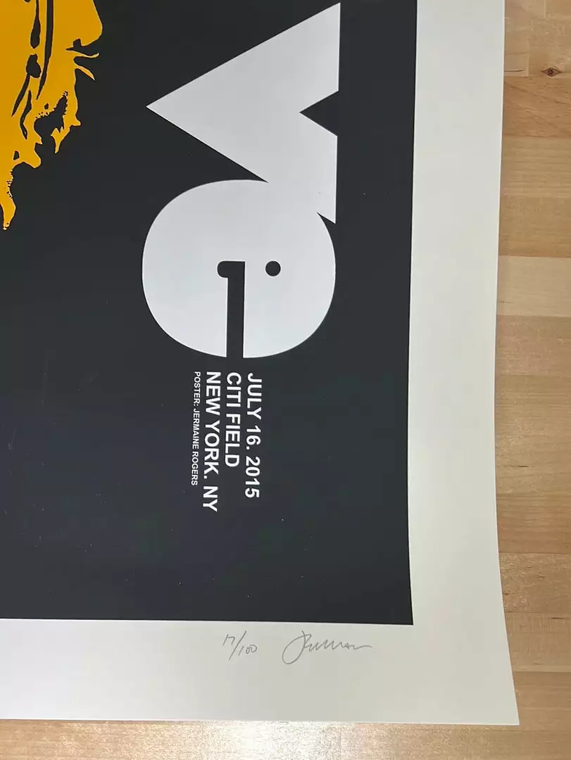 Gig Posters Foo Fighters - 2015 Jermaine Rogers Poster New York, NY Citi Field 7 Gig Posters Foo Fighters - 2015 Jermaine Rogers Poster New York, NY Citi Field