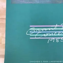 Sold Out Posters Grant Park Concerts - 1985 Lakefront Poster Chicago, IL Original Vintage 13 Sold Out Posters Grant Park Concerts - 1985 Lakefront Poster Chicago, IL Original Vintage
