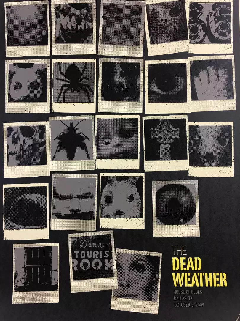 The Dead Weather - 2009 Methane Studios Poster Dallas House Of Blues 3 The Dead Weather - 2009 Methane Studios Poster Dallas House Of Blues
