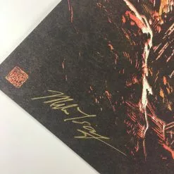 Robert Plant - 2015 Miles Tsang Poster Cary, NC Booth Amphitheater VARIANT