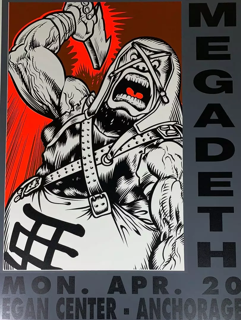 TAZ Gig Posters Megadeth - 1998 T.A.Z. Poster Anchorage, AK Eagen 1st Ed 3 TAZ Gig Posters Megadeth - 1998 T.A.Z. Poster Anchorage, AK Eagen 1st Ed