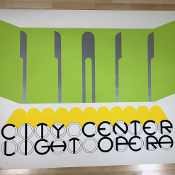 Art Prints City Center Light Opera - 1968 Gerald Laing Art Print Poster Original Vintage