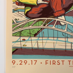 Kings Of Leon - 2017 Dan Grissom Poster Nashville, TN First Park