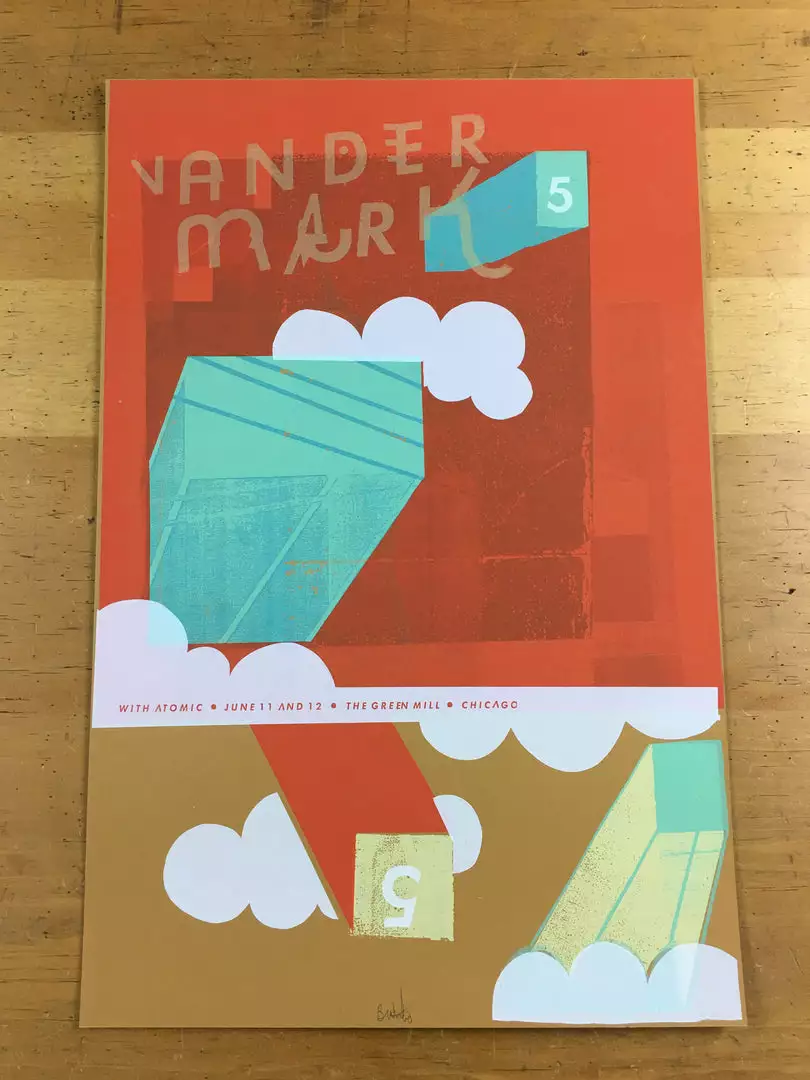 Vandermark 5 / Atomic - 2004 Nick Butcher Poster Chicago, IL The Green Mill 5 Vandermark 5 / Atomic - 2004 Nick Butcher Poster Chicago, IL The Green Mill