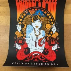 Colorado Umphrey's McGee - 2015 Scrojo Poster Belly Up Aspen, CO Band Autographed Silver 11 Colorado Umphrey's McGee - 2015 Scrojo Poster Belly Up Aspen, CO Band Autographed Silver