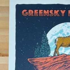 Greensky Bluegrass - 2021 Logan Schmitt Poster Morrison, CO Red Rocks