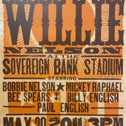 Gig Posters Willie Nelson - 2011 Hatch Show Print 5/30 Poster York, Pennsylvania