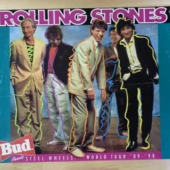 Sold Out Posters Gig Posters Rolling Stones - 1989 Bud Steel Wheels Poster Original Vintage