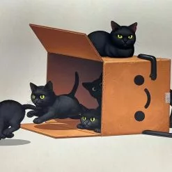 Boxo II (Kitties 2) - 2019 Mike Mitchell Poster Print SOFA Con AP