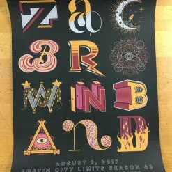 Zac Brown Band - 2017 Southern Reel Poster Austin Moody Theater Gig Posters