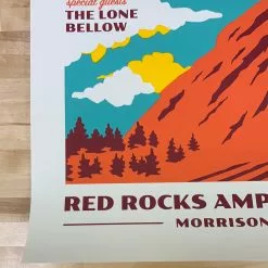 Michael Penda Guster - 2021 Michael Penta Poster Red Rocks Morrison, CO