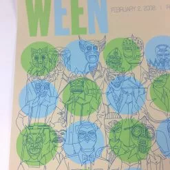Ween - 2008 Todd Slater Poster Fort Lauderdale, FL Revolution Theater Gig Posters