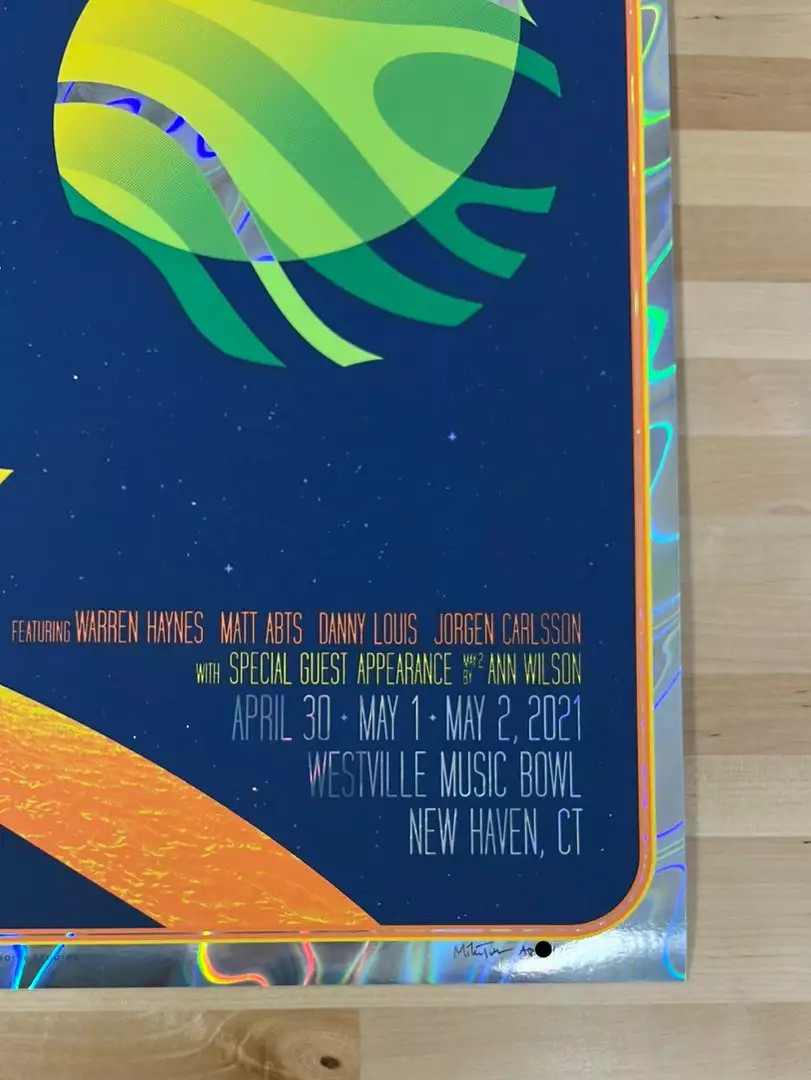 Gov't Mule - 2021 Mike Tallman Poster New Haven, CT FOIL 7 Gov't Mule - 2021 Mike Tallman Poster New Haven, CT FOIL