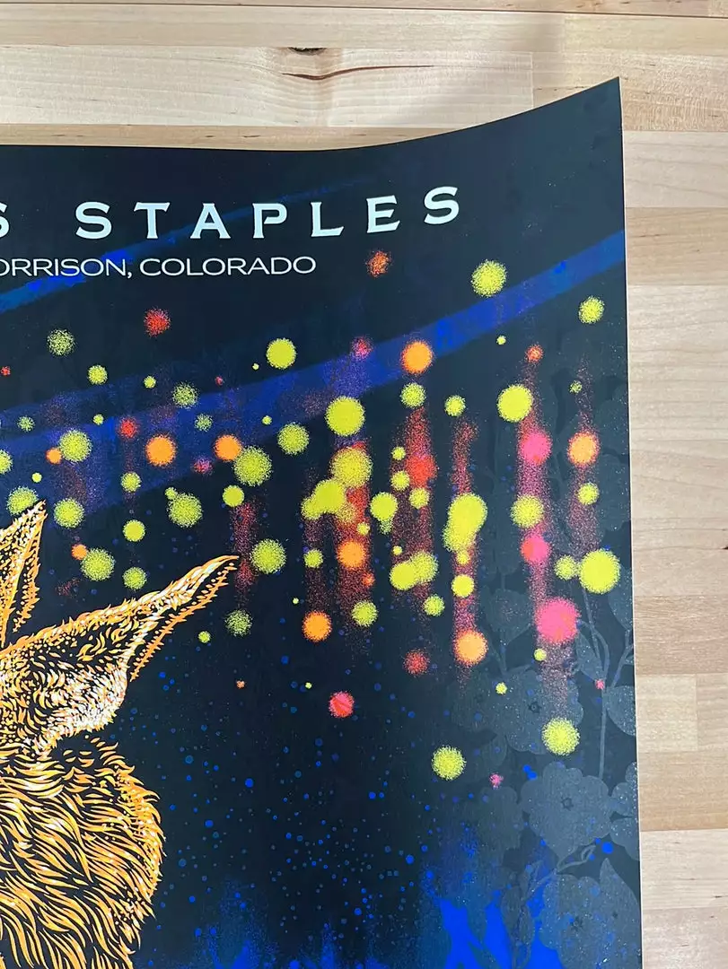 Colorado Norah Jones - 2019 Todd Slater Poster Red Rocks Morrison, CO AP 6 Colorado Norah Jones - 2019 Todd Slater Poster Red Rocks Morrison, CO AP