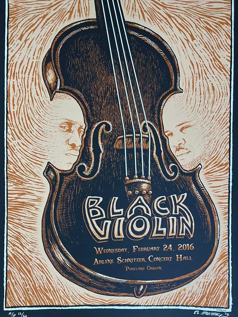 Black Violin - 2016 EMEK Poster Portland Oregon AP Gig Posters 3 Black Violin - 2016 EMEK Poster Portland Oregon AP Gig Posters