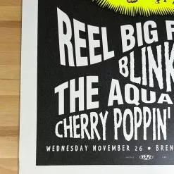 TAZ Blink 182 Reel Big Fish - 1997 T.A.Z. Poster Irvine, CA Bren Center