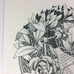 Reclaim, Erode - 2015 Justin Santora Poster Art Print Line Variant