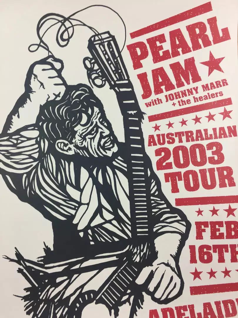 Ames Brothers Pearl Jam - 2003 Ames Design Poster Adelaide, AUS Entertainment Center Gig Posters 3 Ames Brothers Pearl Jam - 2003 Ames Design Poster Adelaide, AUS Entertainment Center Gig Posters