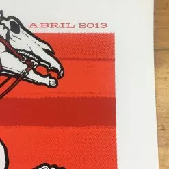 Ames Brothers Pearl Jam - 2013 Ames Bros Poster Santiago, Chile Lollapalooza S/N Gig Posters