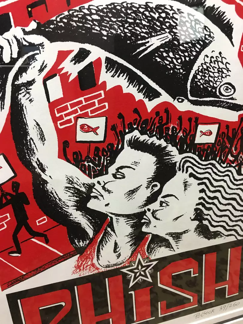 Phish - 1997 Jim Pollock Poster Art Of Modern Rock Series, Framed 4 Phish - 1997 Jim Pollock Poster Art Of Modern Rock Series, Framed