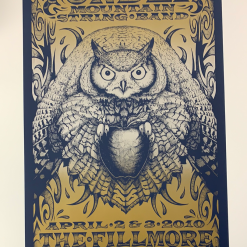 Gig Posters Yonder Mountain String Band - 2010 Michael Everett Blue Poster San Francisco, CA Fillmore