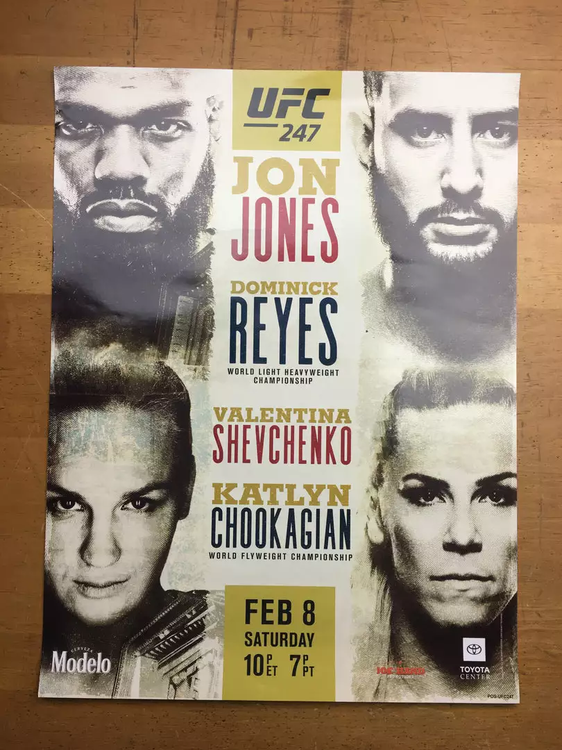 Sold Out Posters Boxing - 2020 Poster Jones Vs Reyes & Shevchenko Vs Chookagian 4 Sold Out Posters Boxing - 2020 Poster Jones Vs Reyes & Shevchenko Vs Chookagian