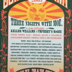 Gig Posters Moe. - 2005 Methane Studios Poster Chillicothe, IL Three Sisters Park Summer Cam