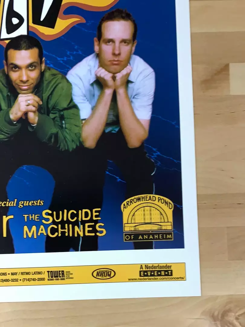 No Doubt + Weezer - 1997 Paul Cutler Promo Poster Anaheim, CA Arrowhead Gig Posters 6 No Doubt + Weezer - 1997 Paul Cutler Promo Poster Anaheim, CA Arrowhead Gig Posters