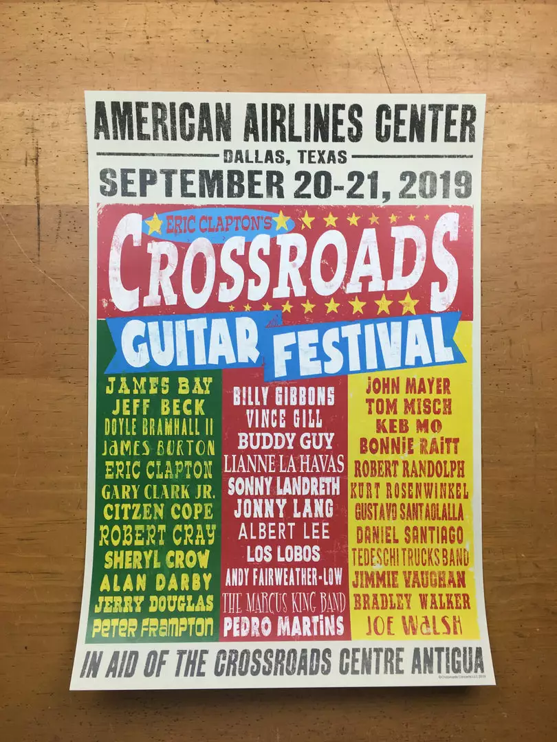 Sold Out Posters Crossroads Guitar Festival - 2019 Poster Dallas, TX American Airlines Center 5 Sold Out Posters Crossroads Guitar Festival - 2019 Poster Dallas, TX American Airlines Center