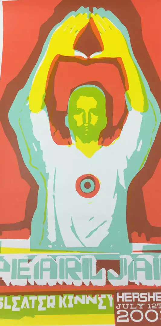 Ames Brothers Pearl Jam - 2003 Ames Design Poster Hershey, PA Hershey Park Stadium 3 Ames Brothers Pearl Jam - 2003 Ames Design Poster Hershey, PA Hershey Park Stadium