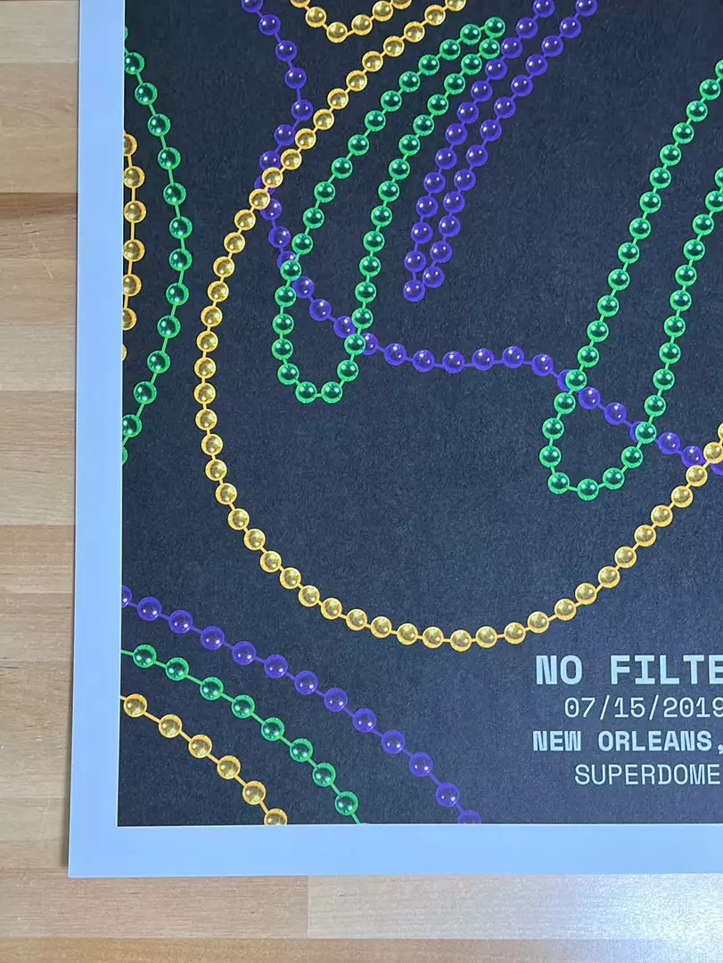 Sold Out Posters Gig Posters Rolling Stones - 2019 Poster No Filter Tour New Orleans, LA 8 Sold Out Posters Gig Posters Rolling Stones - 2019 Poster No Filter Tour New Orleans, LA