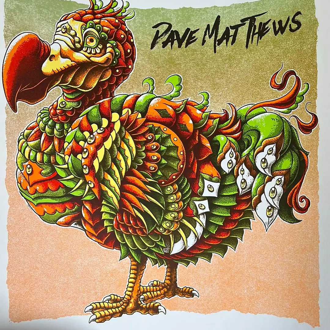 Gig Posters Dodo - 2021 BioWorkz Poster Dave Matthews Band Orange 3 Gig Posters Dodo - 2021 BioWorkz Poster Dave Matthews Band Orange