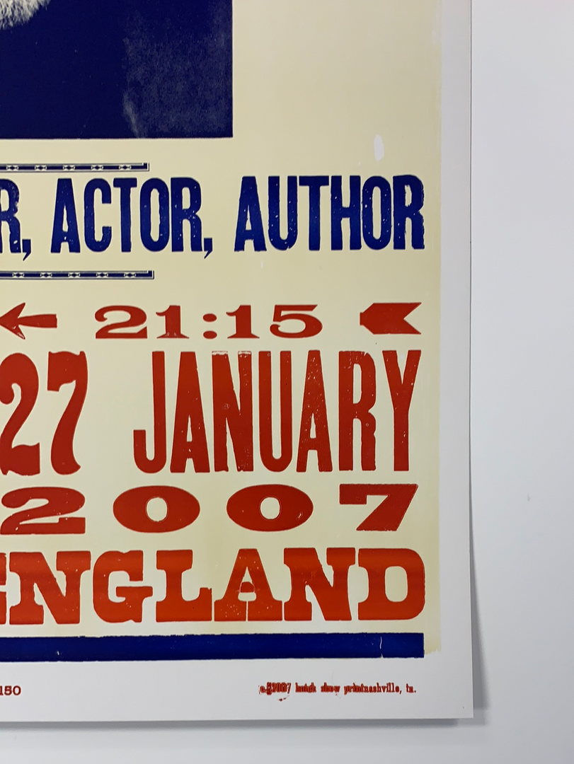 Willie Nelson - 2007 Hatch Show Print 1/27 Poster Manchester, England Gig Posters 7 Willie Nelson - 2007 Hatch Show Print 1/27 Poster Manchester, England Gig Posters