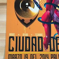 Tool - 2014 Alex Arizmindi Poster Mexico City Palacio De Los Deportes